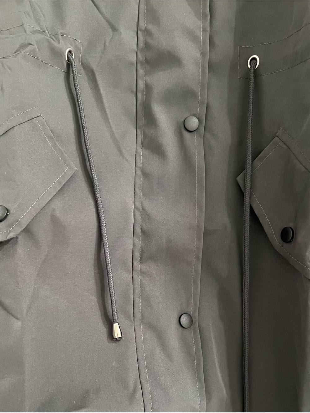 Women's Lightweight Hooded Drawstring Waist Outdoor Jacket - Picture 5 of 12